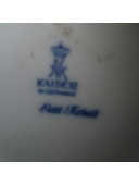 Фарфоровая ваза кувшин с оловянной крышкой Kaiser