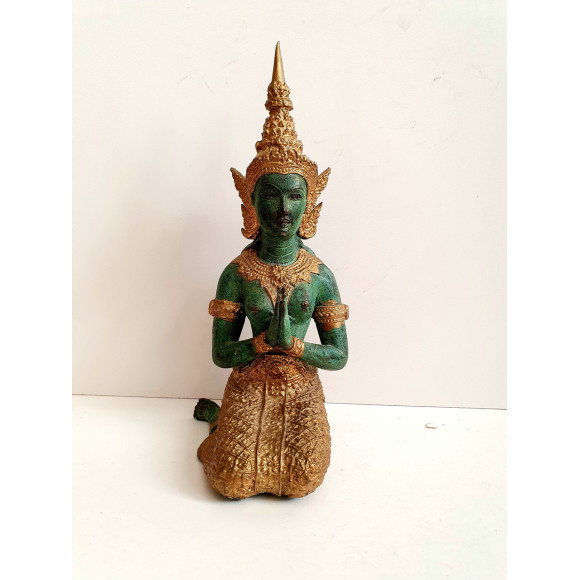 Антикварная бронзовая статуэтка Будда