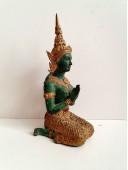 Антикварная бронзовая статуэтка Будда