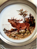 Фарфоровая коллекционная тарелка в олове Kaiser