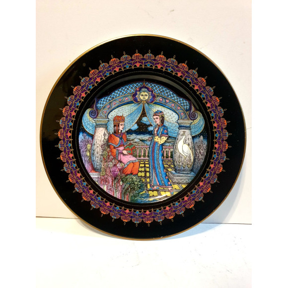 Фарфоровая тарелка панно Русские сказки, Каменный цветок, Heinrich