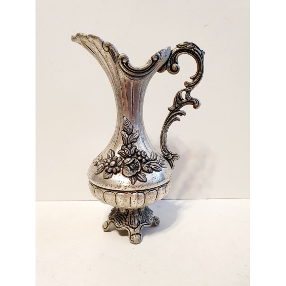 Антикварная оловянная ваза Италия
