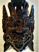 Антикварная интерьерная маска сандаловое дерево Баронг