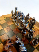 Винтажные оловянные шахматы