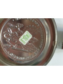 Коллекционный фарфоровый пивной бокал / кружка с оловянной крышкой