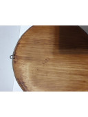 Резная трехмерная деревянная тарелка панно Домик в деревне