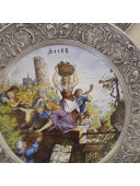 Коллекция оловянных тарелок Времена года