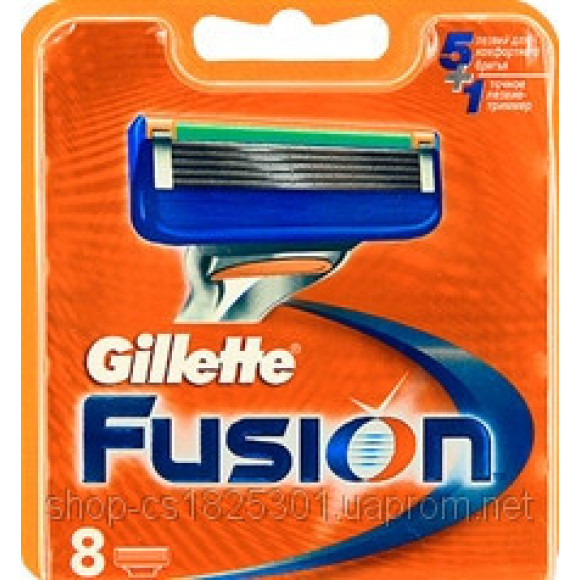 Сменные кассеты для бритья Gillette Fusion (8шт./уп.)