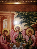 Фарфоровая икона Троица С. Ф. Ушаков