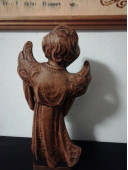 Деревянная статуэтка подсвечник Ангел