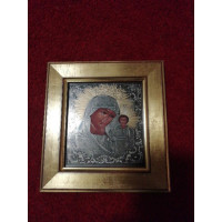 Фарфоровая икона Казанская божья матерь
