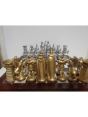 Антикварные бронзовые шахматы